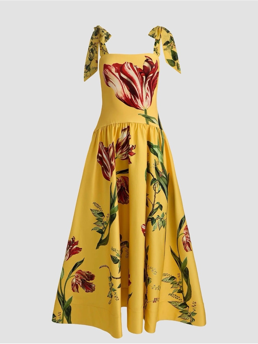 Alice + Olivia Oriana Floral Cotton-Blend Maxi Dress size 8 - Picture 4 of 5
